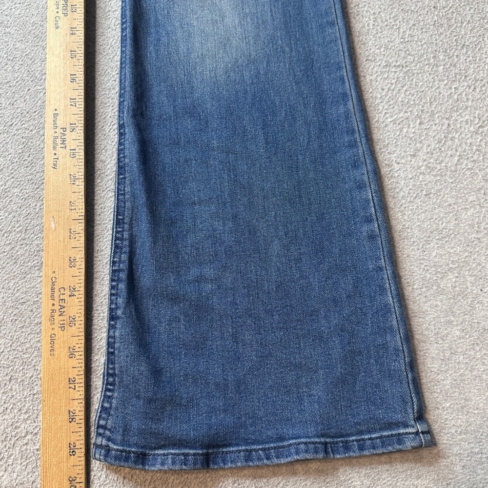 Old Navy Jeans Womenx 16 Blue High-Rise Flare Stretch Denim Casual Classic Pants - Picture 8 of 9